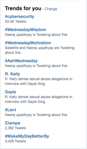 Trending Hashtags on Twitter