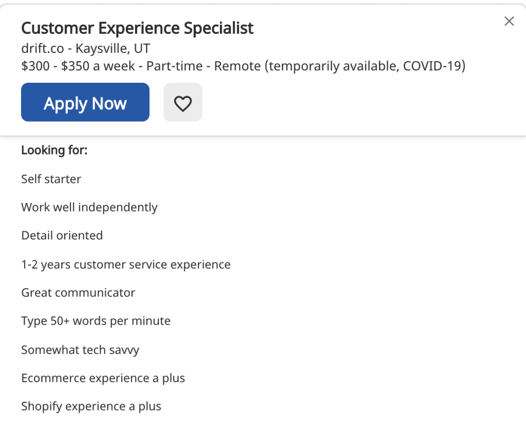 Remote Job Posting