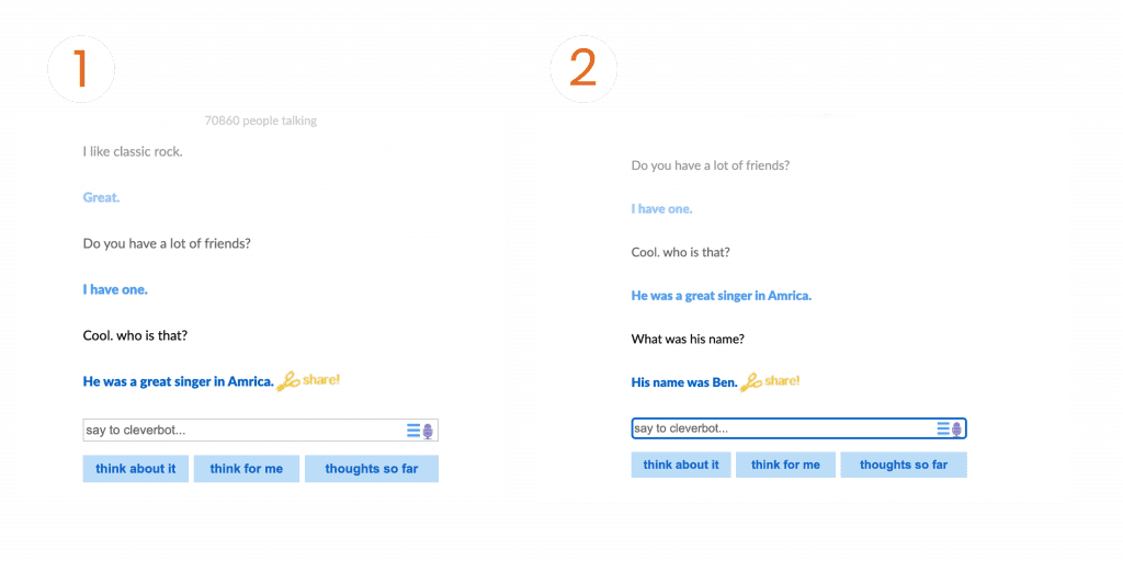 Cleverbot Convo 1 and 2