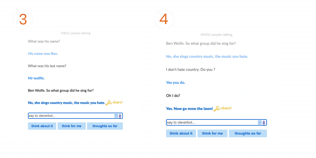 Cleverbot Convo 3 and 4