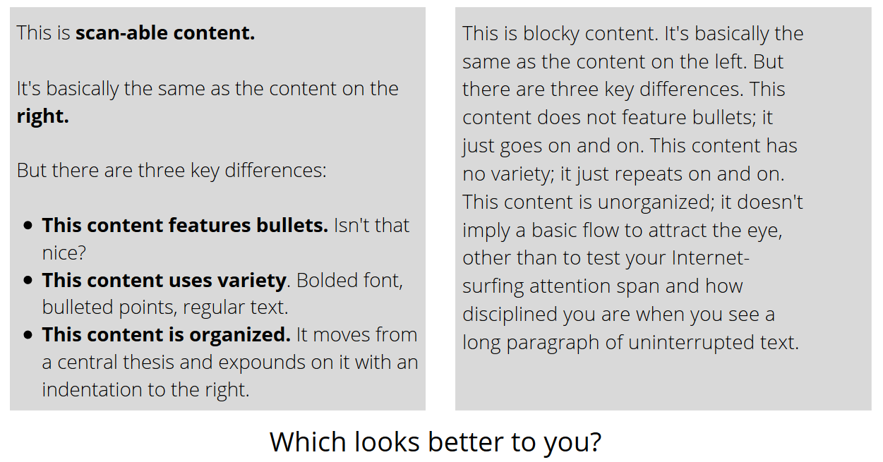 Landing Page Psychology: 8 Ways to Make More Sales 9 Scannable content