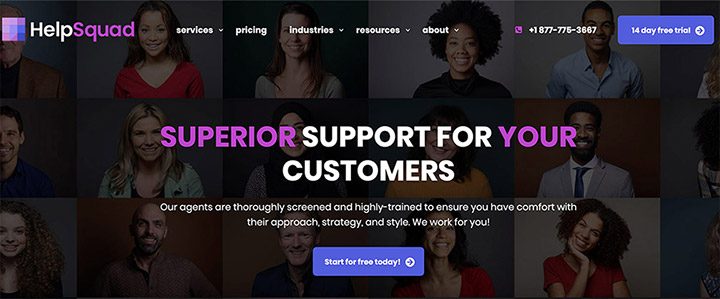 HelpSquad's-New-Homepage