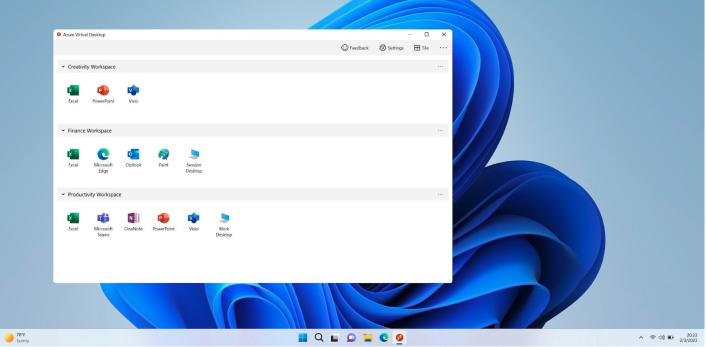 Azure Virtual Desktop Workspace
