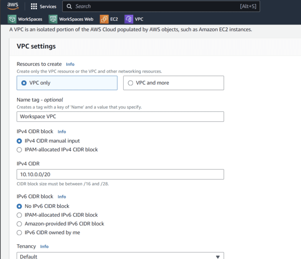 Create new VPC in the region closest to your end users. Location matters!!!